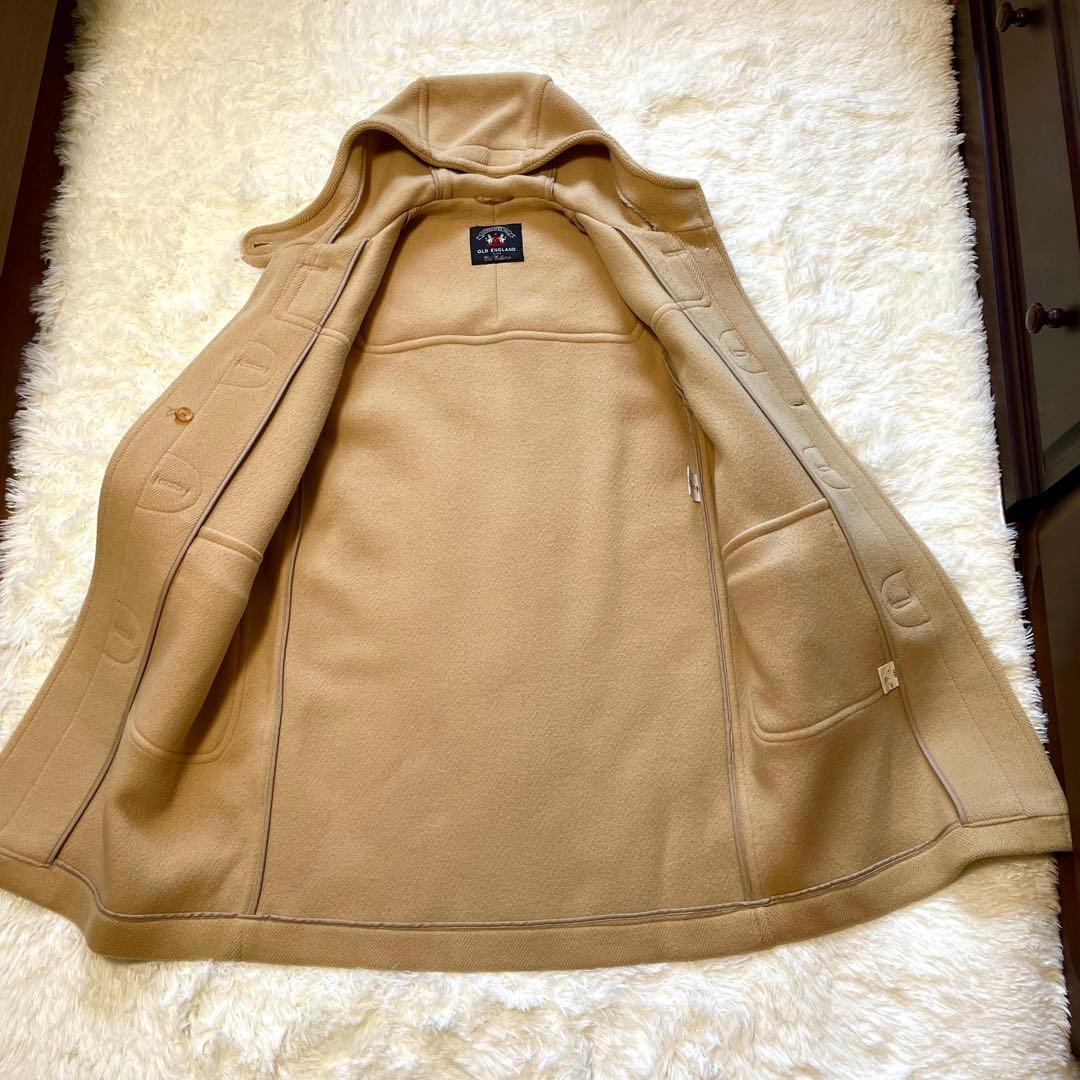 OLD ENGLAND ムーアブルック　ロング丈 ダッフルコート ヘリンボーン