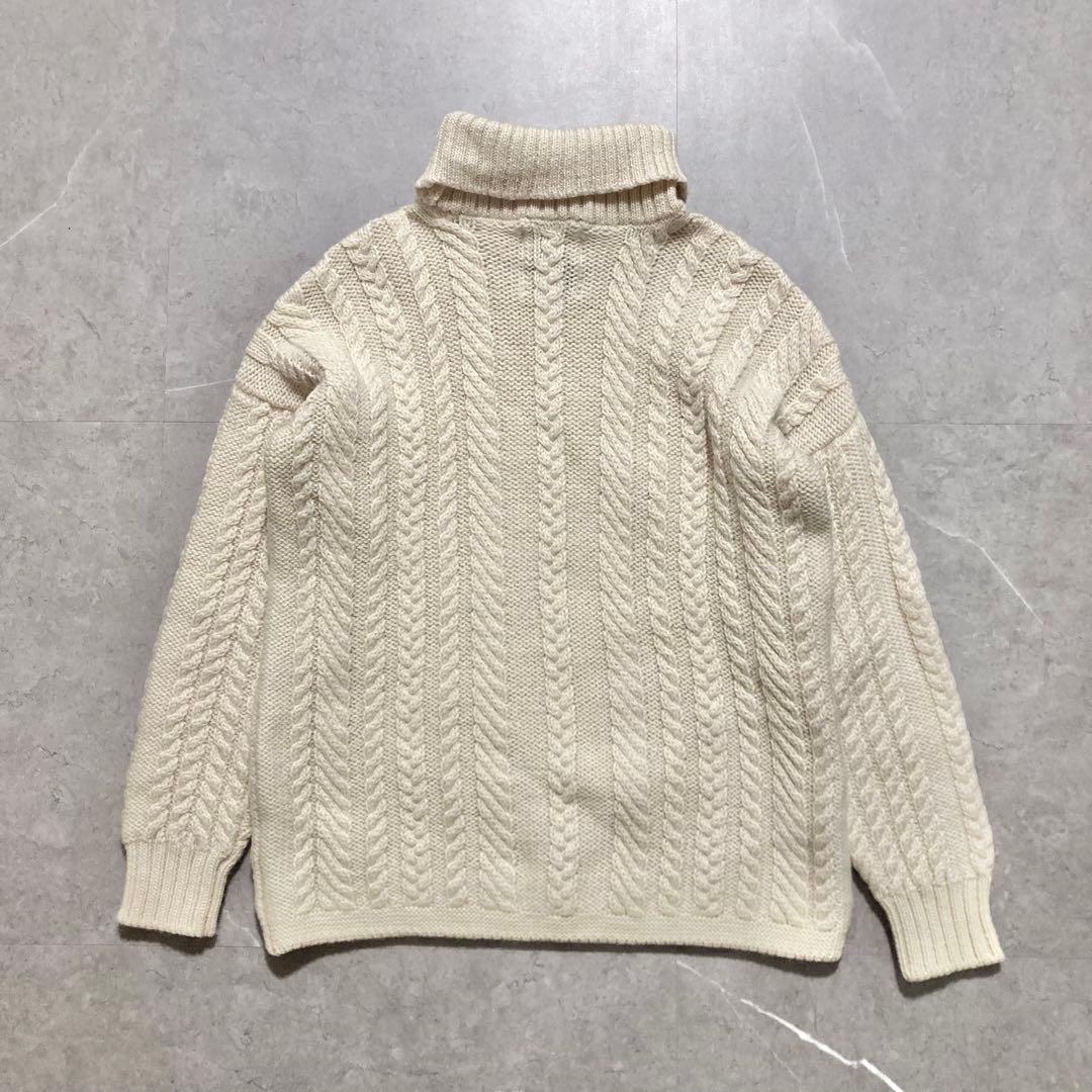 Guernsey Woollens ガンジーセーター Lサイズ タートルネック