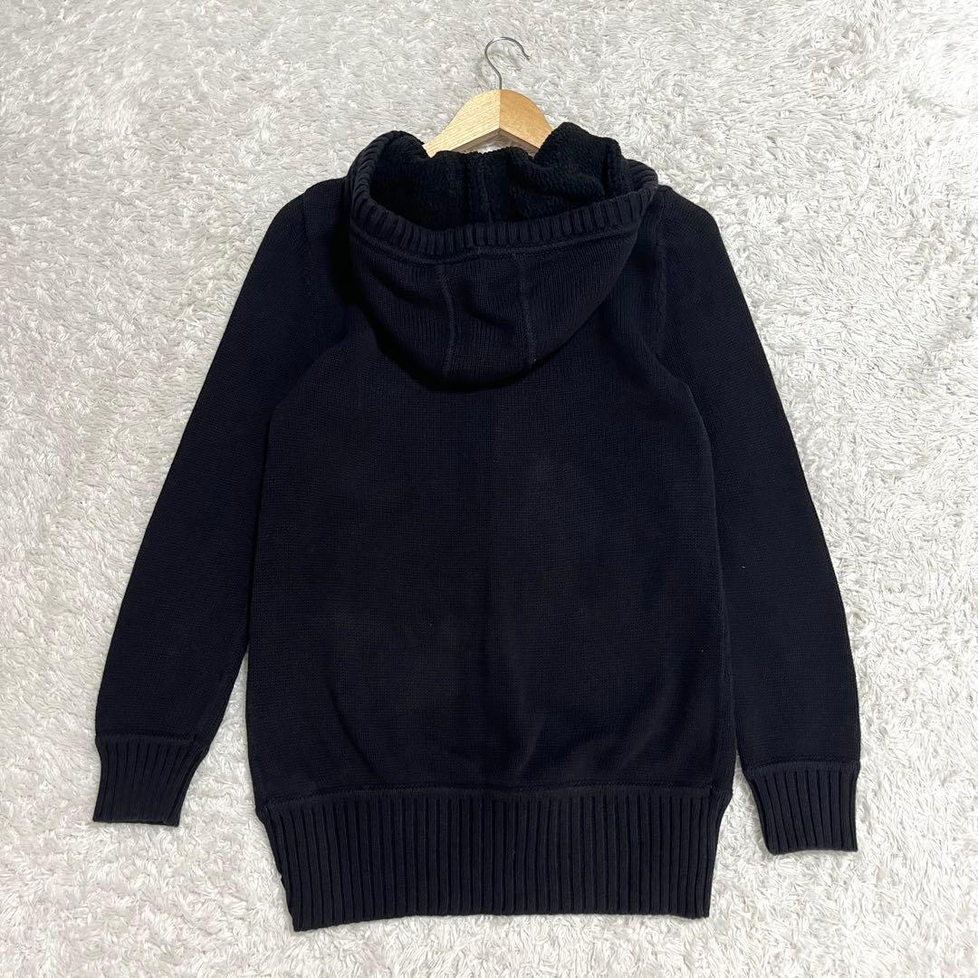 超希少✨バーバリー BURBERRY カーディガン メタルボタン 黒 38 ロゴ