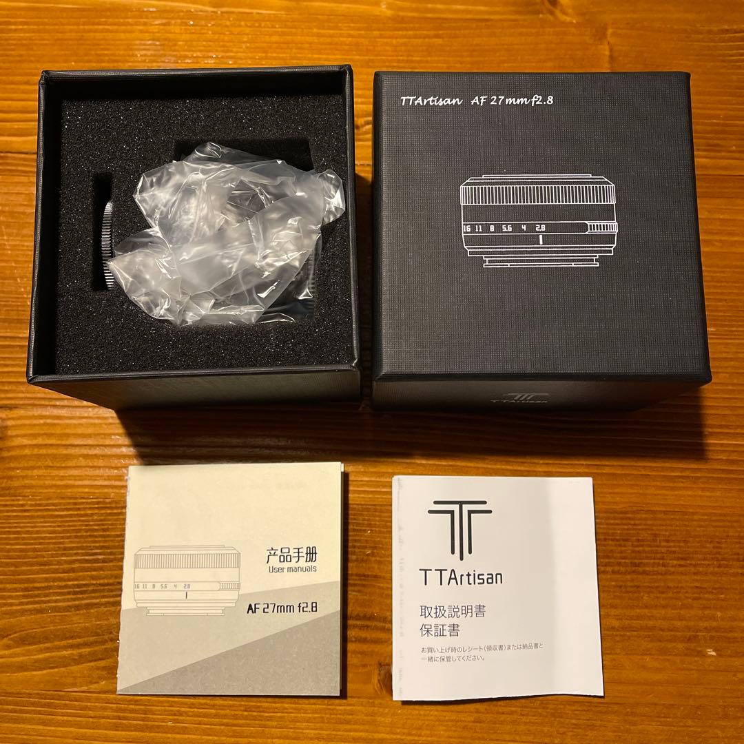 【新品開封済】TTArtisan AF 27mm F2.8 Sony E用 黒