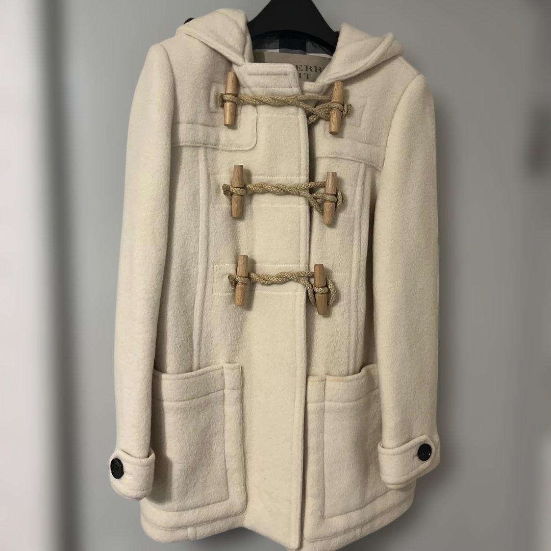 正規品★Burberry Britバーバリー★アイボリー ダッフルコート