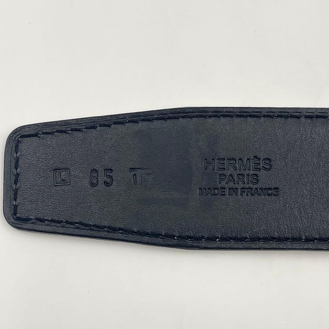 【極美品】エルメス コンスタンス リバーシブルベルト サイズ85マットシルバー