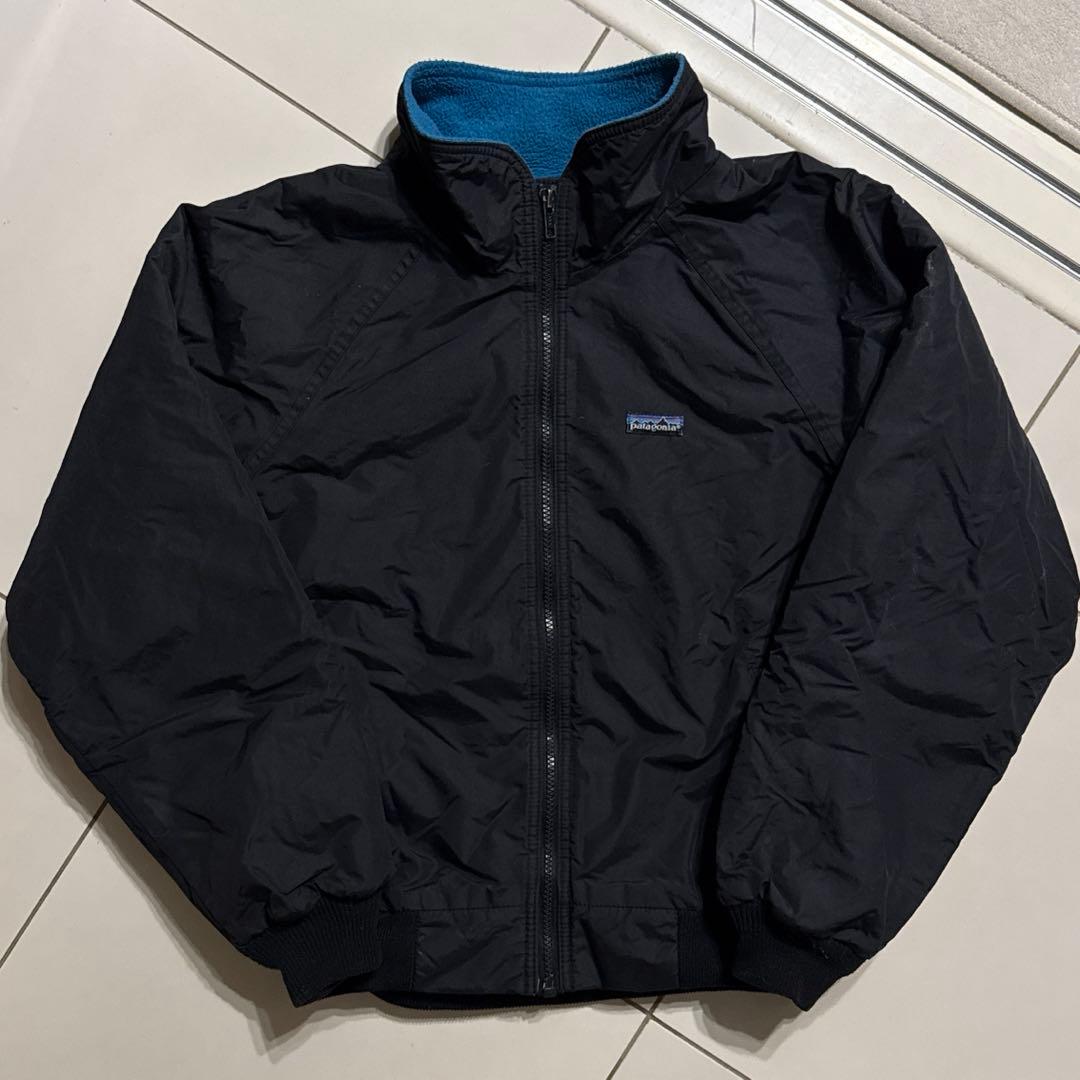 80's Patagonia シェルドシンチラ ブラック サイズ11/12 短丈
