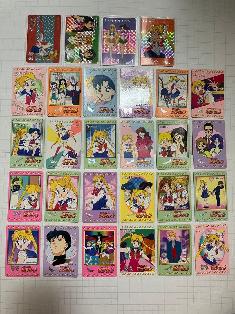 【レア】セーラームーンカード　バンダイ　初段　キラ　コンプ
