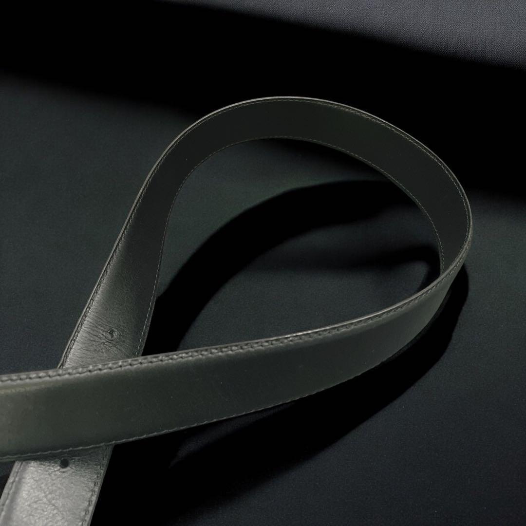 鑑定済み　シャネル　ココマーク バックルベルト レザー ブラック　ゴールド