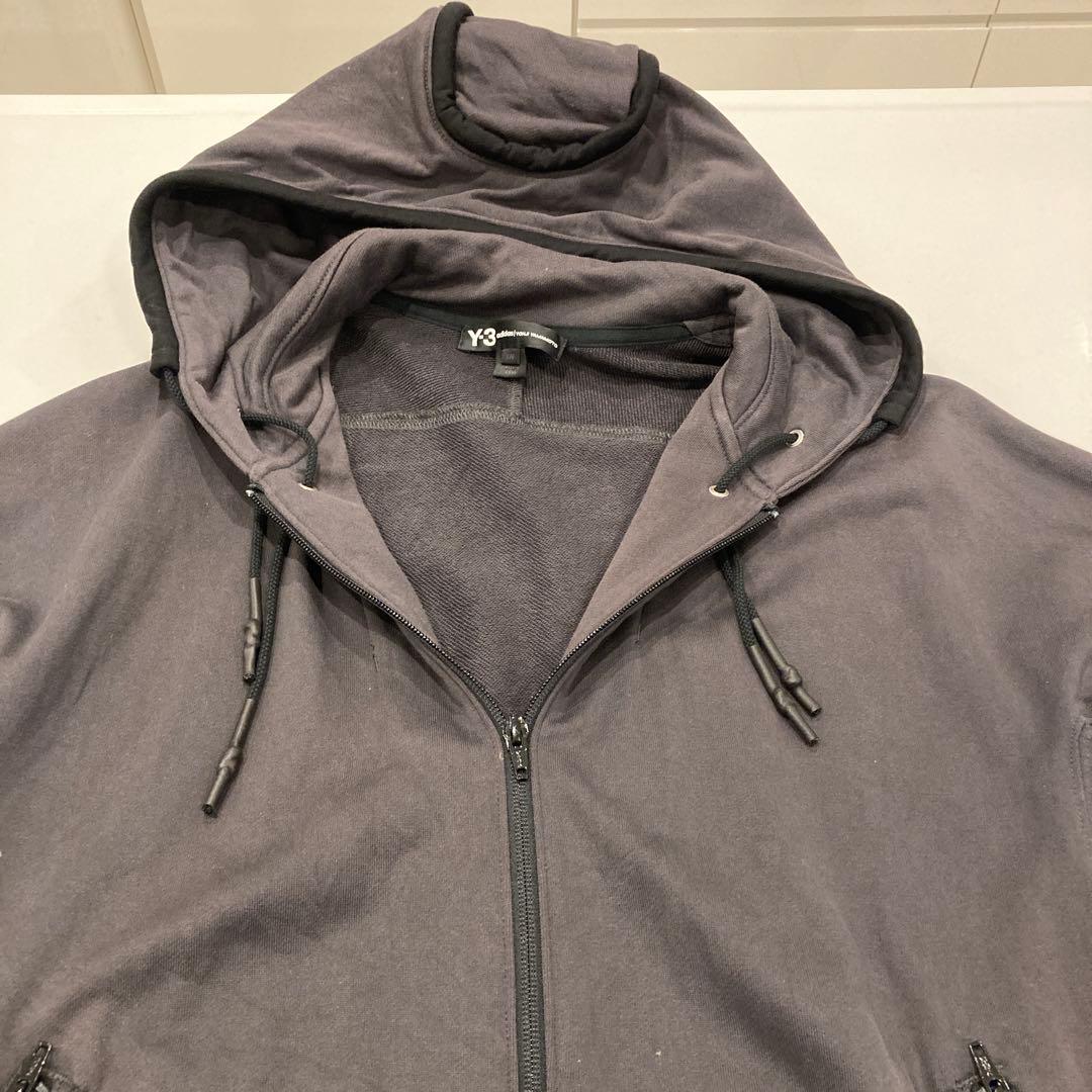 最終価格Y-3 フード付きパーカー L/6 ダークグレー
