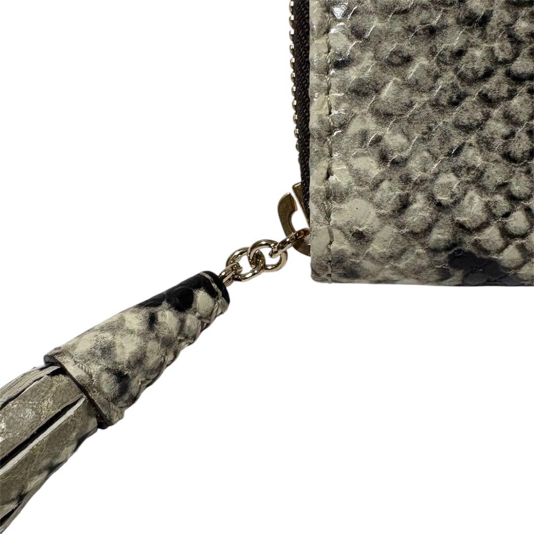 【未使用】 JIMMY CHOO ATHINI パイソン型押し 長財布