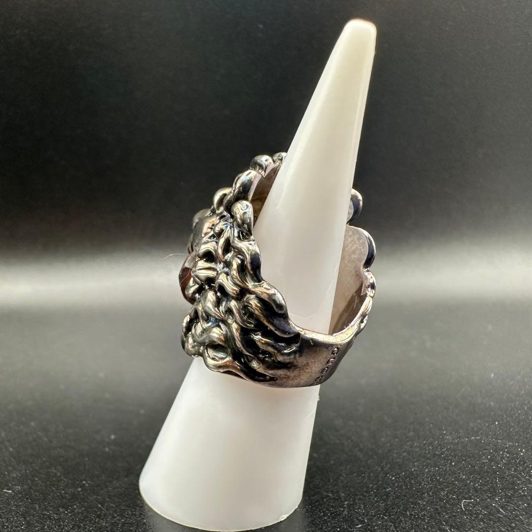 極美品✨　GUCCI　リング　指輪　ライオンヘッド　ロゴ　刻印　1473