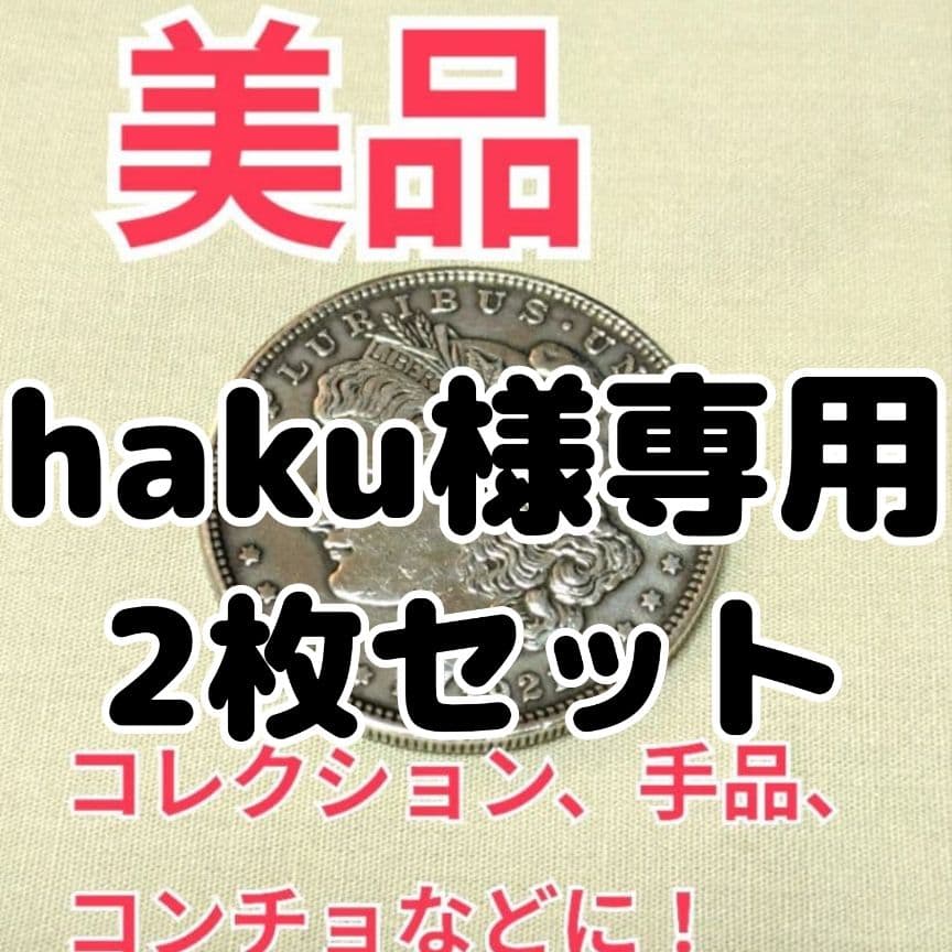 haku2枚セット【値下げ中】【美品】モルガン・ダラー