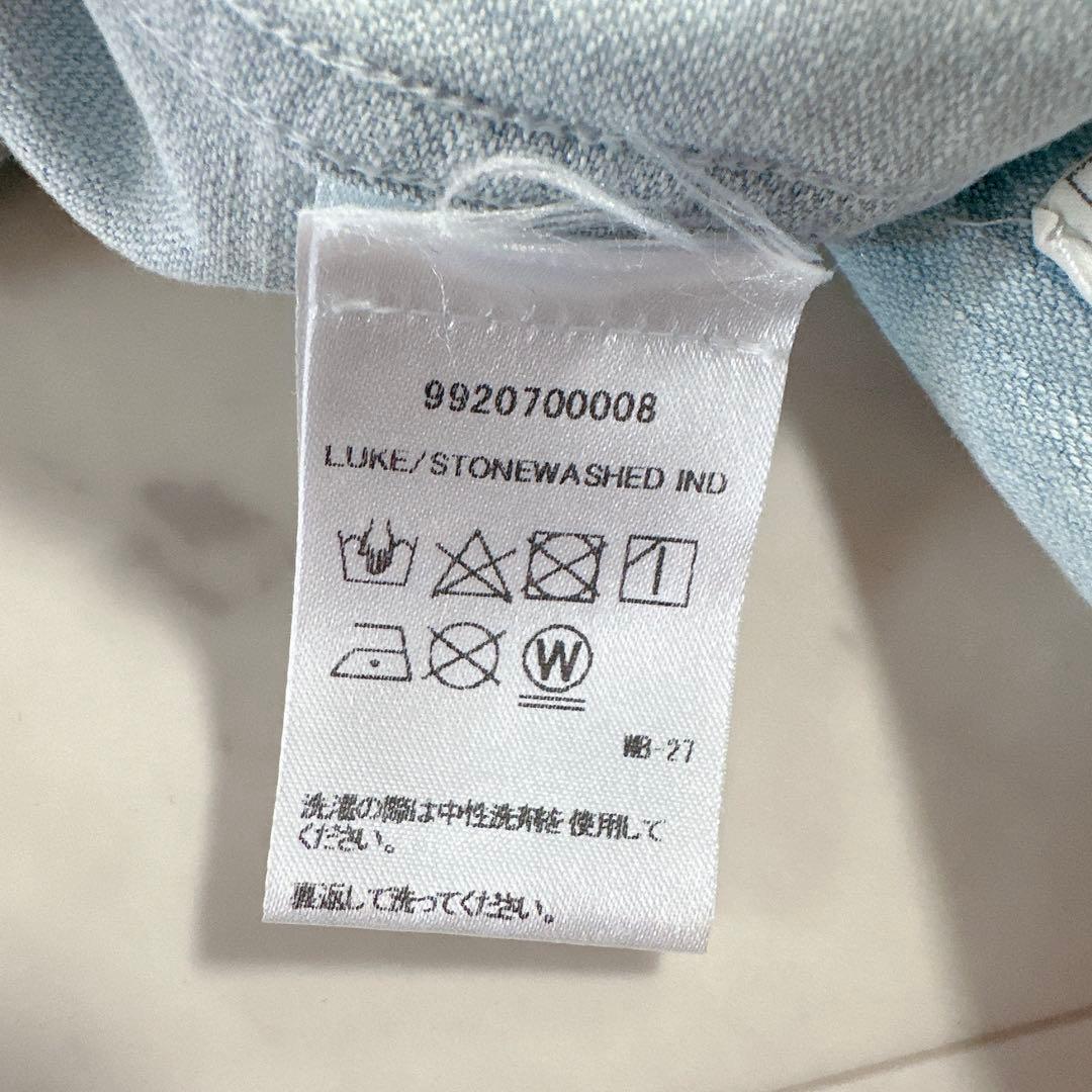 美品♪フランクアンドアイリーン LUKE ルーク デニムウォッシュドシャツ