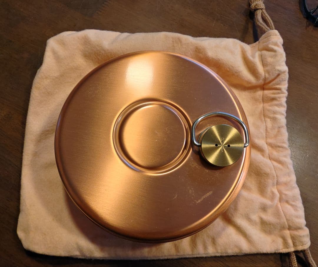 銅製 湯たんぽ 収納袋付き（16cm）