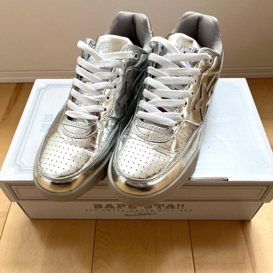 J*S様 BAPE STA シルバー スニーカー