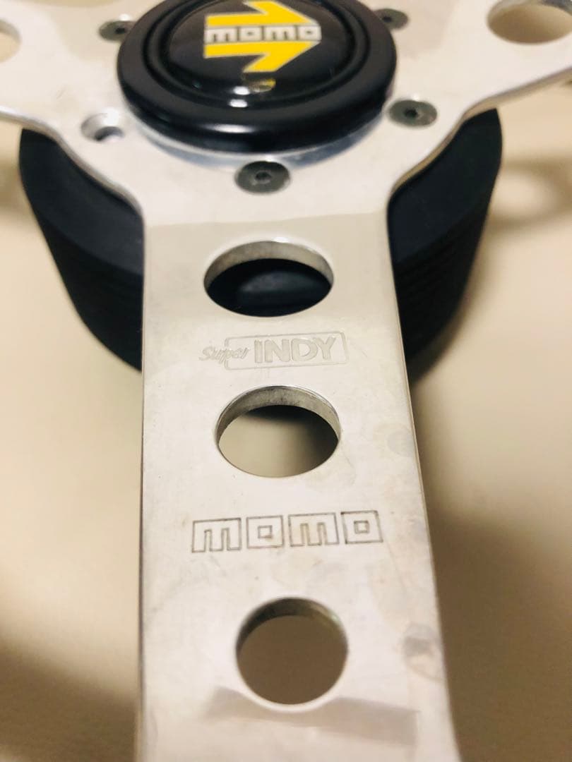 【送料込み】希少　MOMO ウッド ステアリング INDY モモ　ハンドル