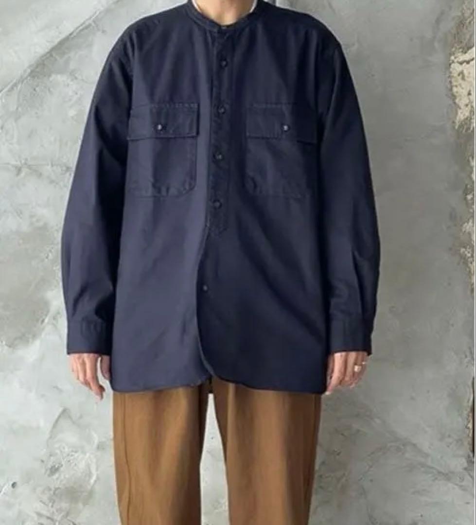 ウォルラスブルーナボインディゴンオックスシャツ新品同様オーバーサイズド