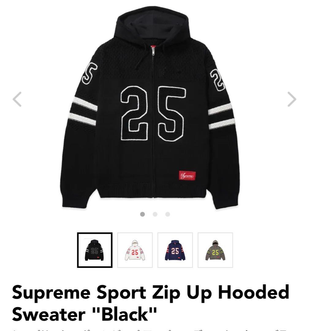 トップス Supreme Sport Zip Up Hooded SweaterBlack