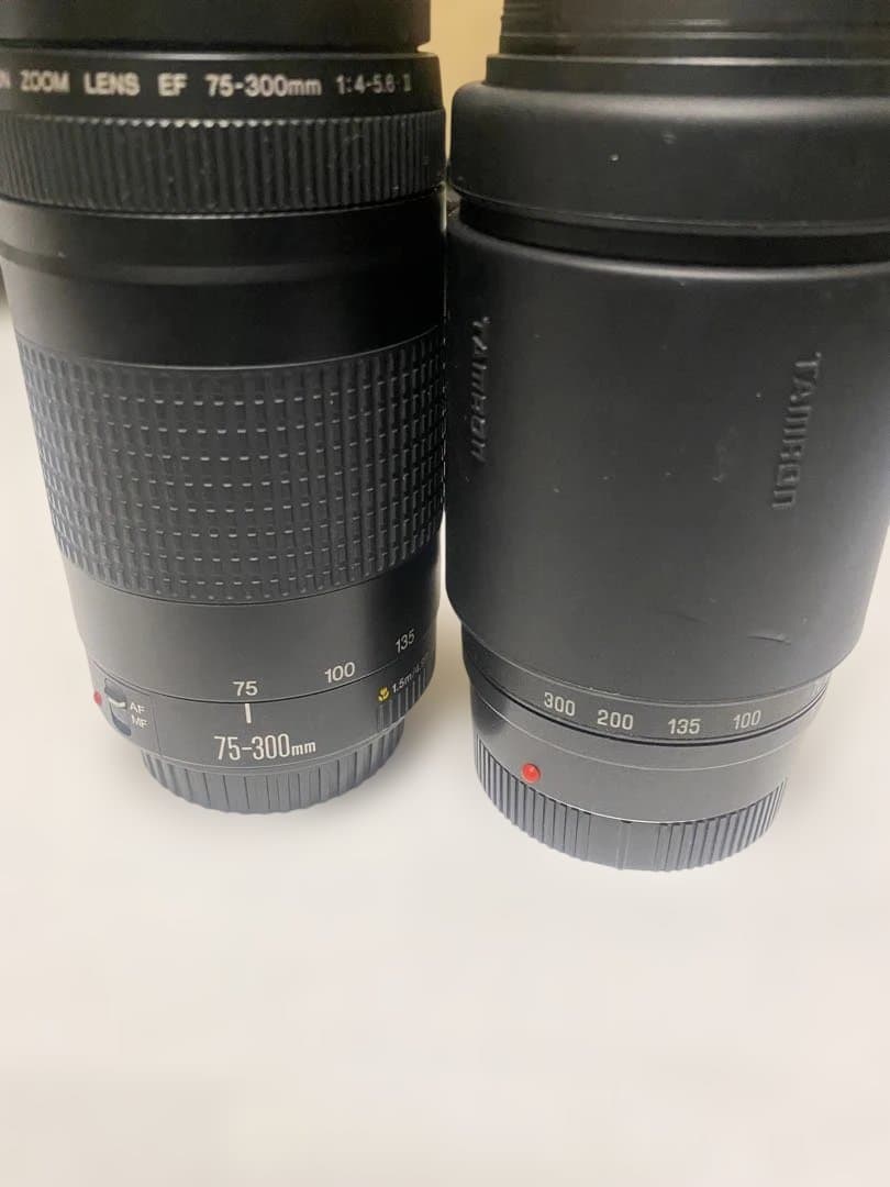 Canon 75-300mm & Tamron 70-300mm ズームレンズ