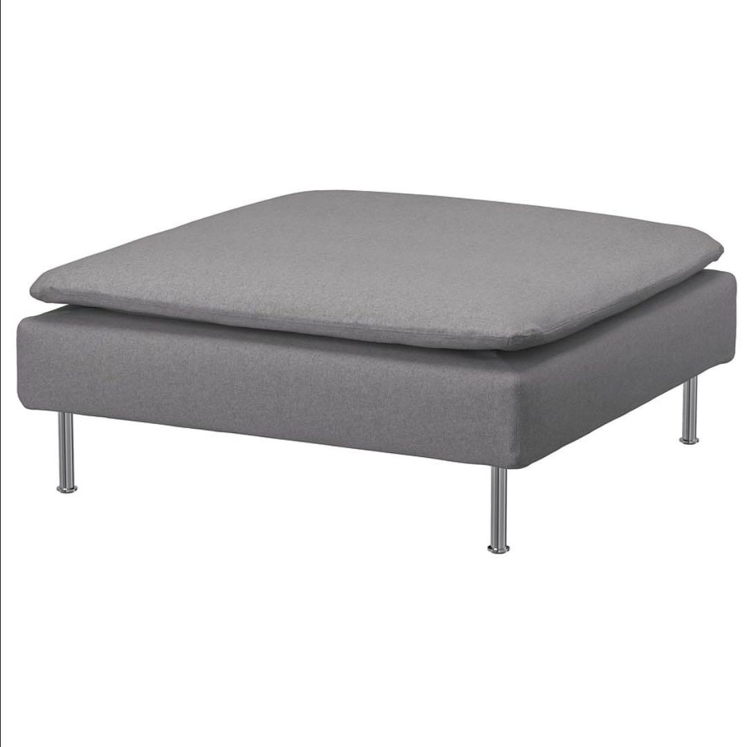 【即購入◎/美品】IKEAソーデルハムン/オットマン/トネルードグレー
