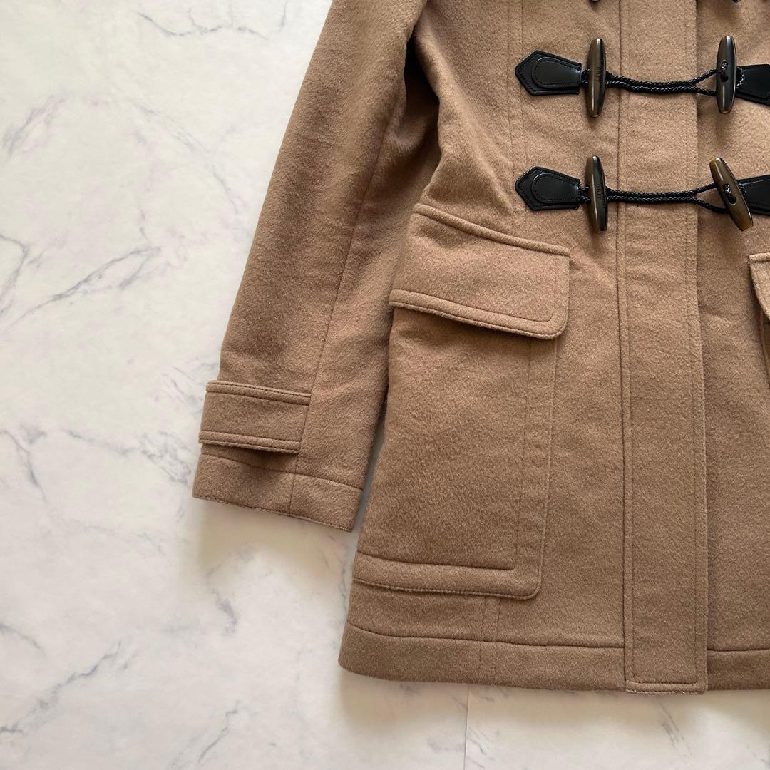 極美品 現行BURBERRY 2wayダッフルコート メガチェック ファー