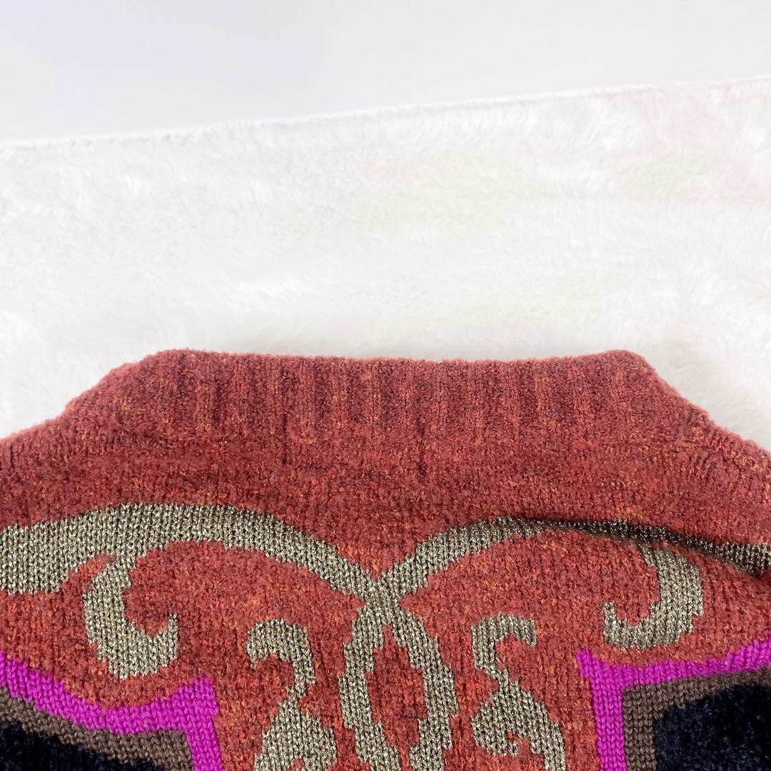 【希少】YOSHIYUKI KONISHI 総柄 ニット 花柄 80s 90s