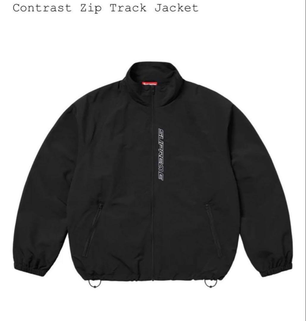 SUPREME Contrast Zip Track Jacket ブラック