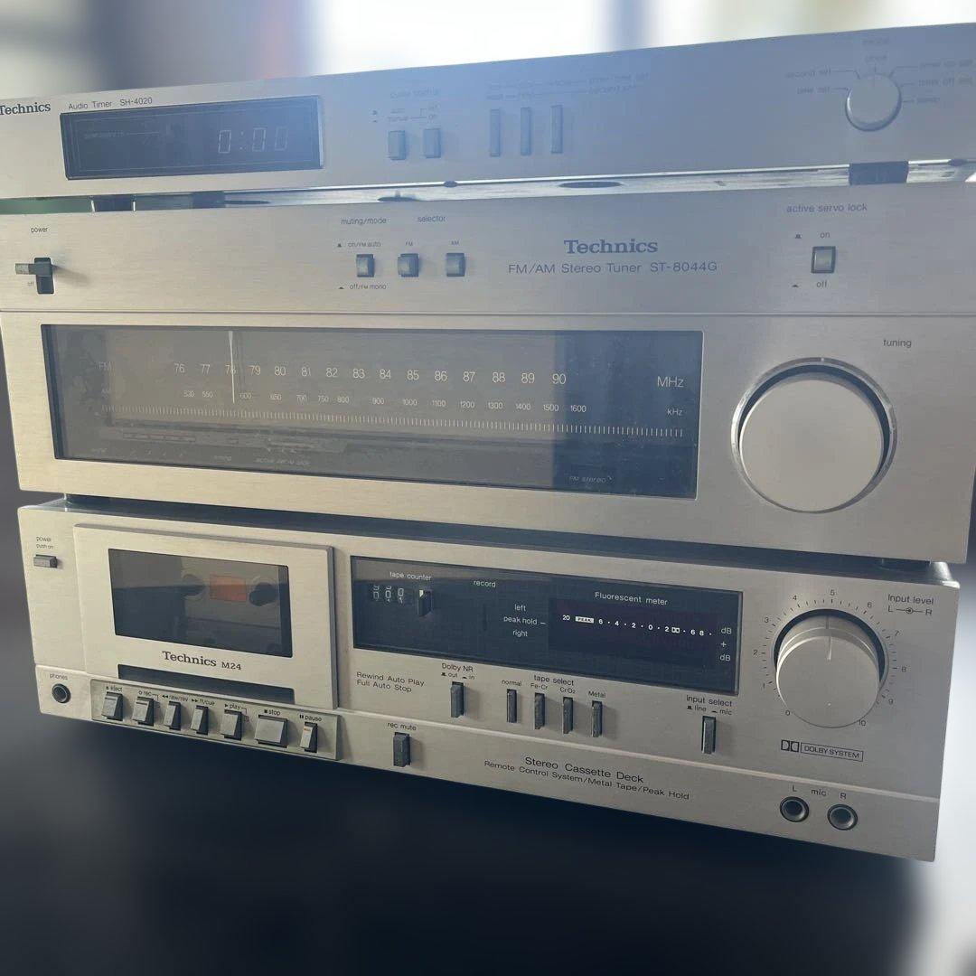 Technics カセットデッキRS−M24、タイマーSH−4020、チューナー