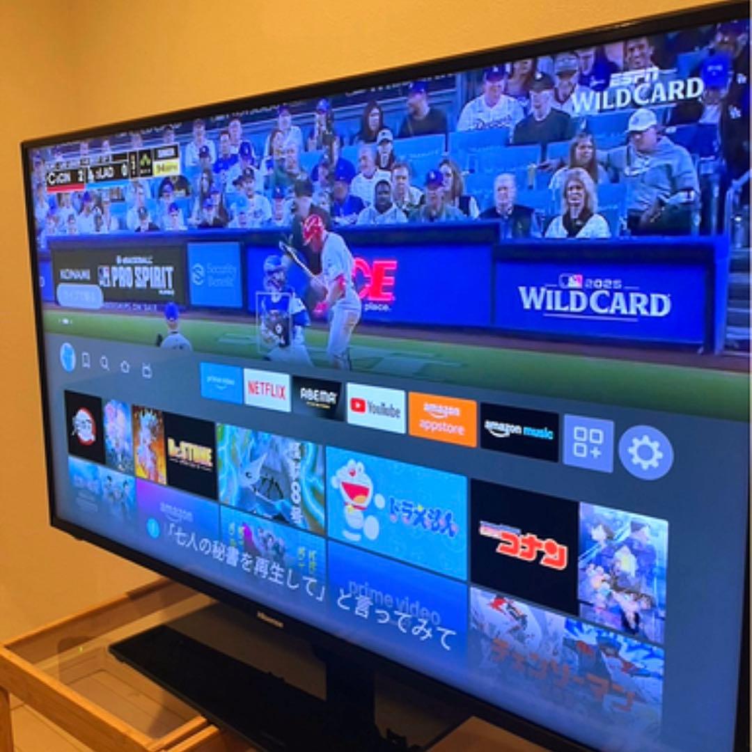 液晶テレビ 43インチ 4K Wifi YouTube Netflix スマート