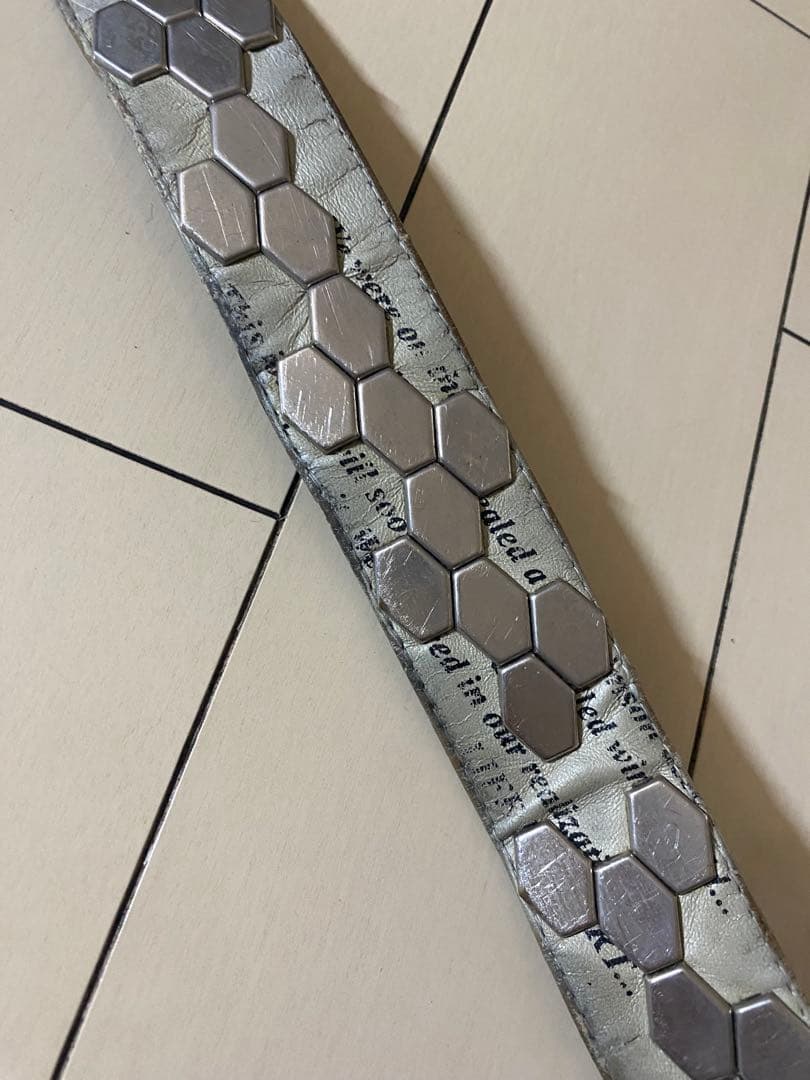 【希少レア！】KMRii ケムリ パイソン 白蛇 レザーベルト ハード 激シブ