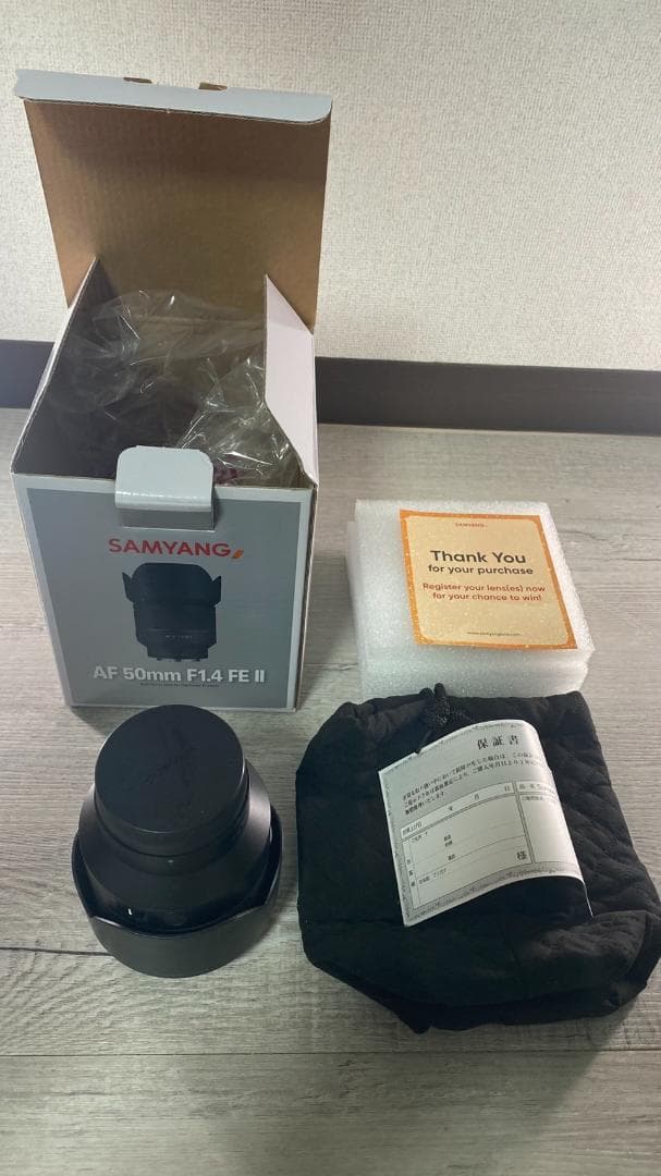 中古 SAMYANG AF 50mm F1.4 FE II ソニーEマウント
