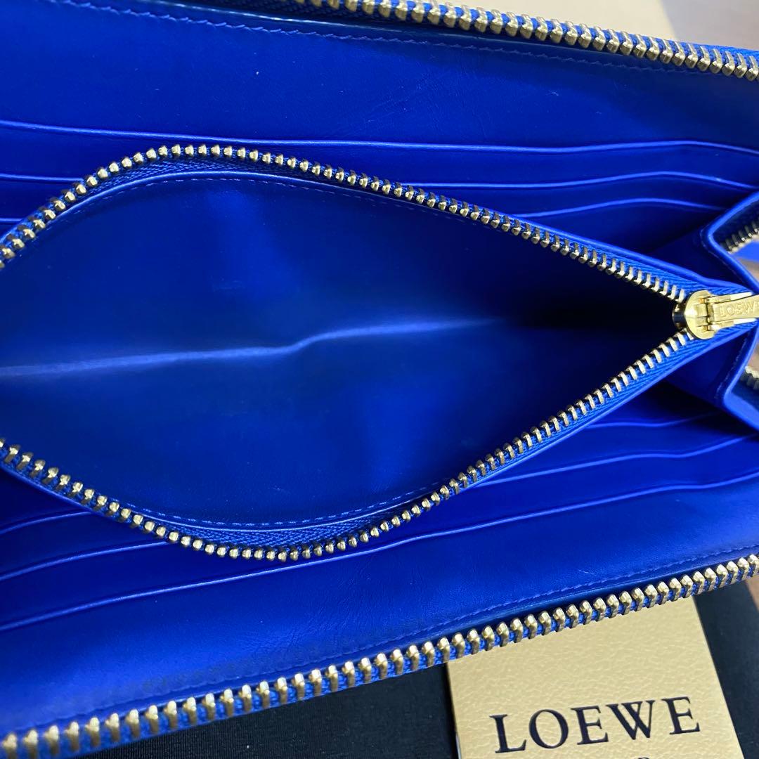 新品同様‼️ロエベ　LOEWE 財布　長財布　アナグラム　ラウンドファスナー