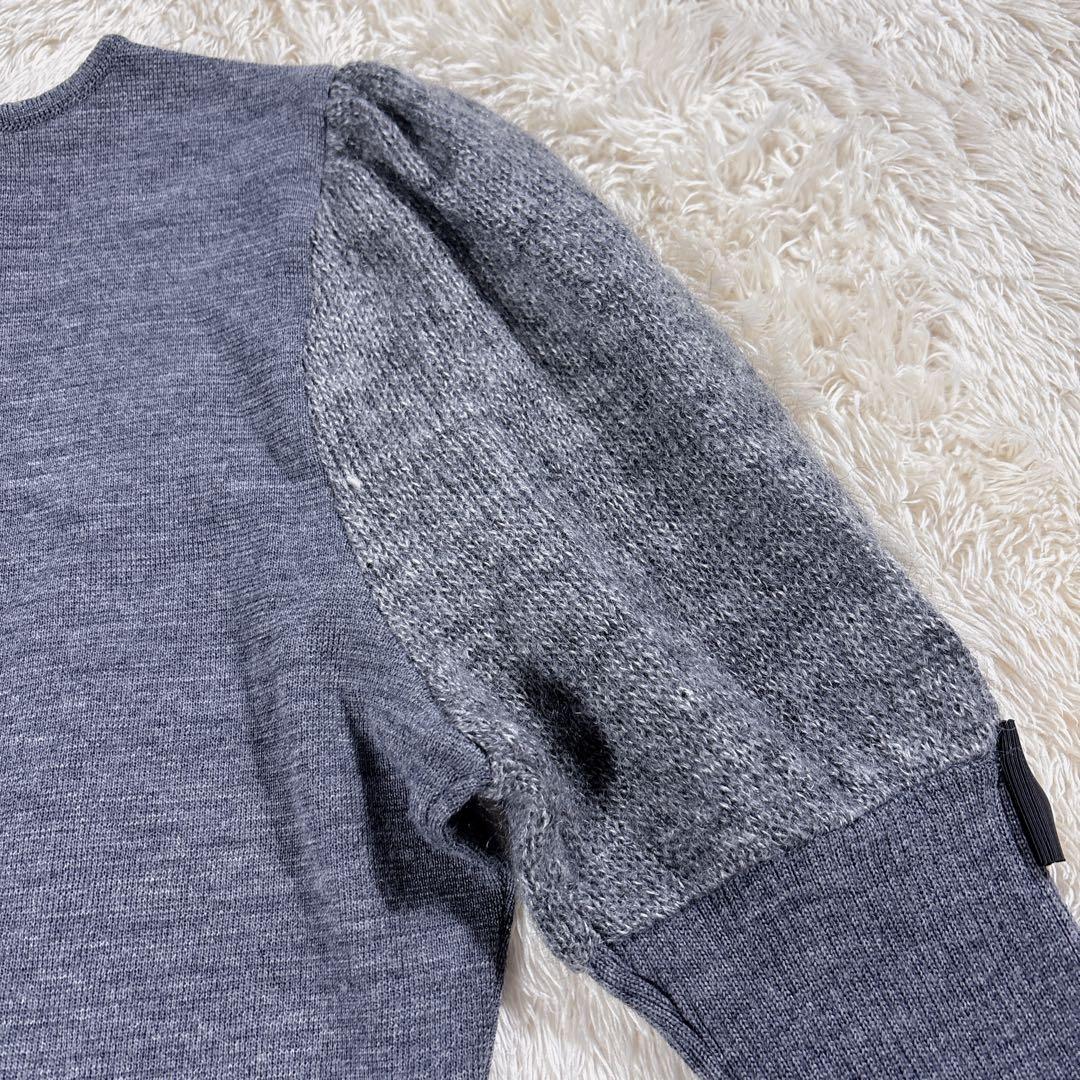 M’S GRACY エムズグレイシー パフスリーブ リボン ニット プルオーバー