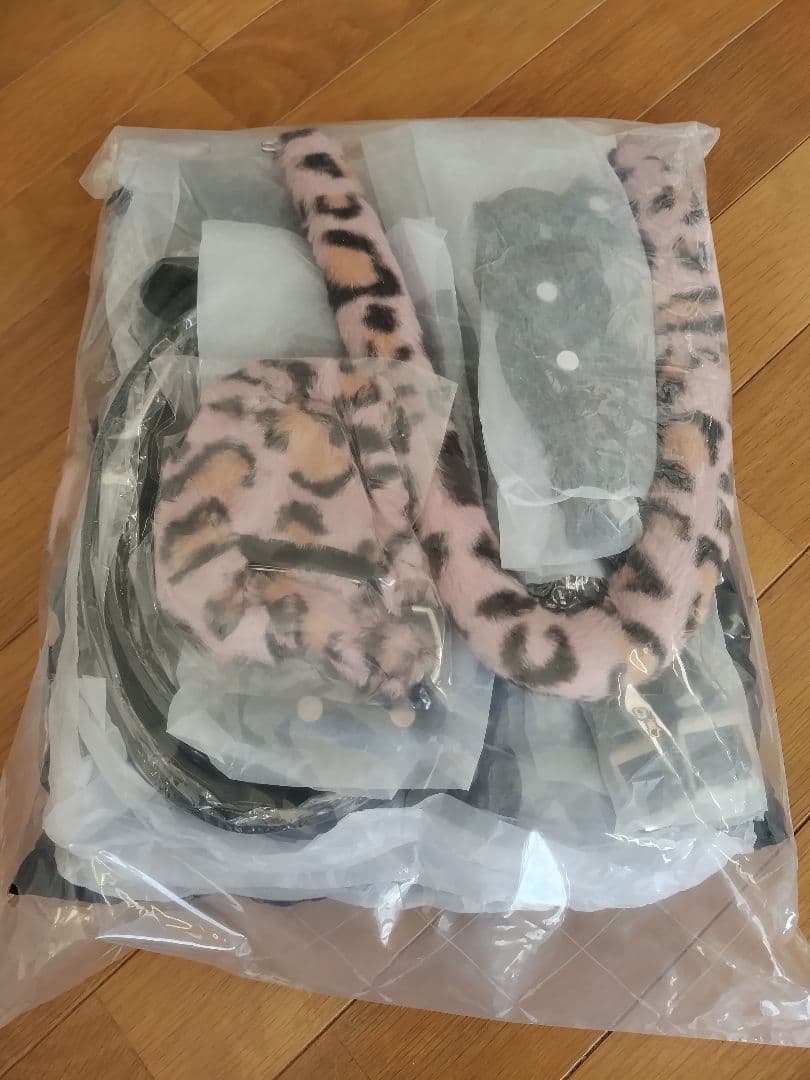 malymoon / マリームーン ジップミーレザーレオパード ピンク