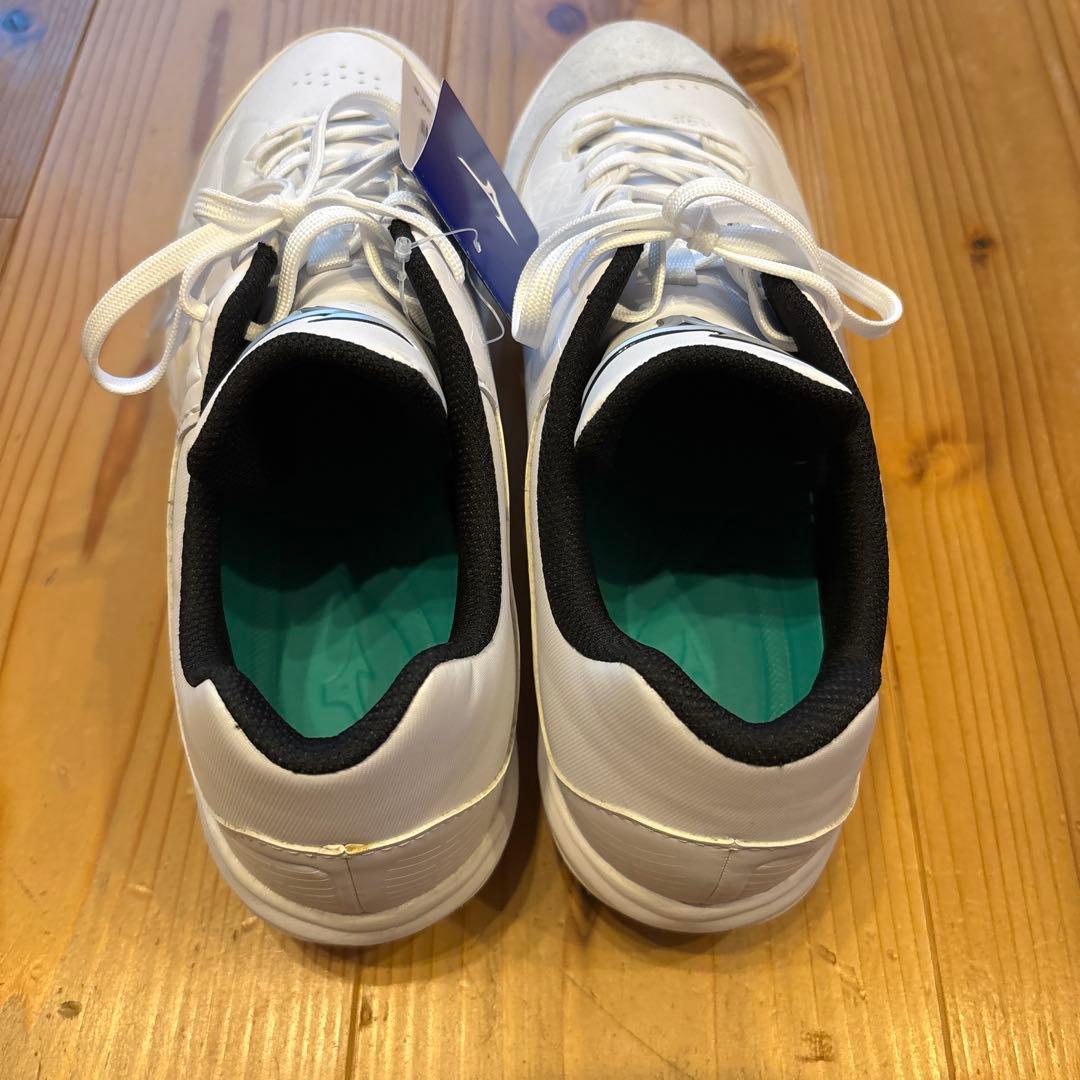 【新品・未使用】ミズノ 野球スパイク 28.5cm ホワイト×ホワイト