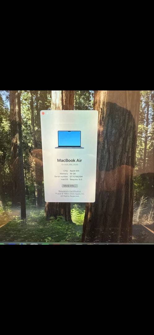 Apple MacBook Air M4 スペースグレー 1TB SSD