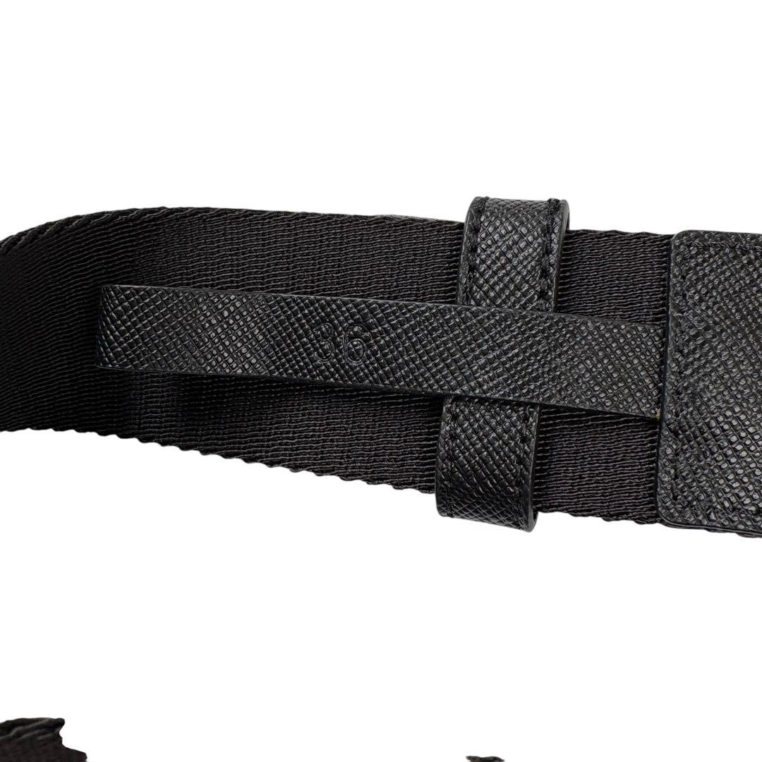 小物 PRADA ADJUSTABLE FIT BELT BLACK