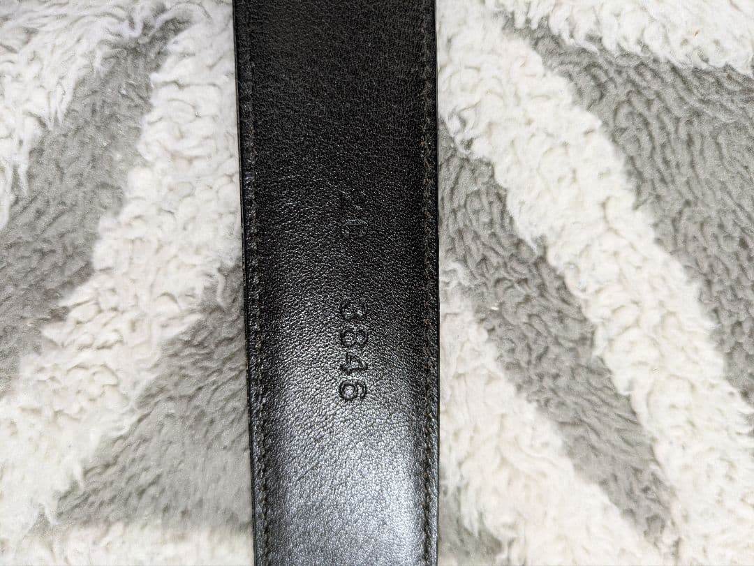 【PRADA】プラダ ブラック カーフレザーベルト 85