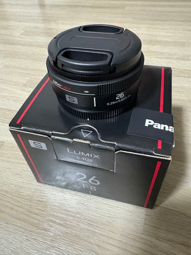 【週末値引き】LUMIX S-R26 26mm F8 レンズキャップアダプタ付き