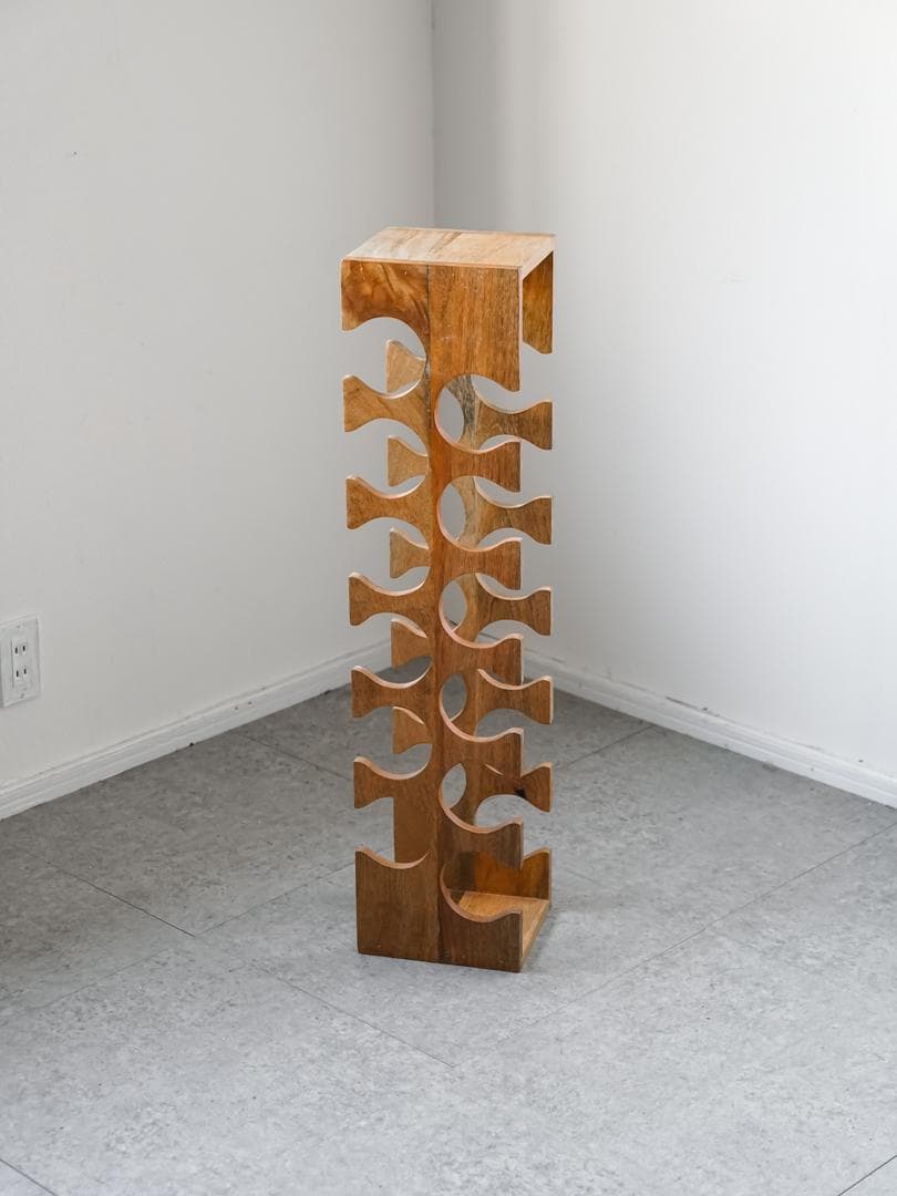 ヴィンテージ ボトルラック/収納シェルフ モダン ミッドセンチュリー