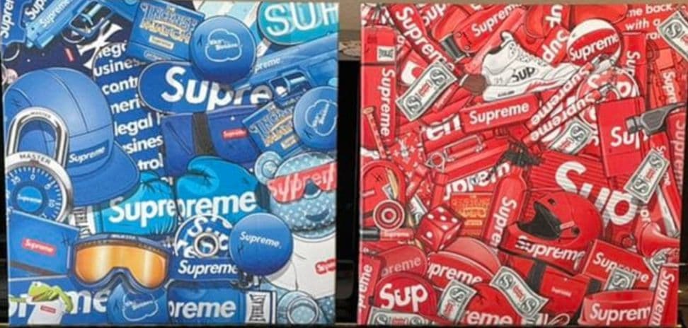 supreme アート パネル