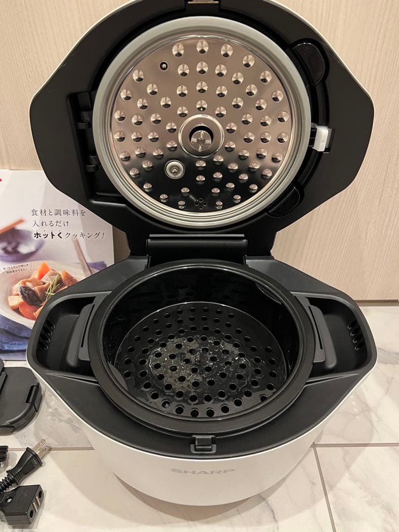 SHARP ヘルシオ ホットクック 自動調理鍋 KN-HW16G-W WHITE