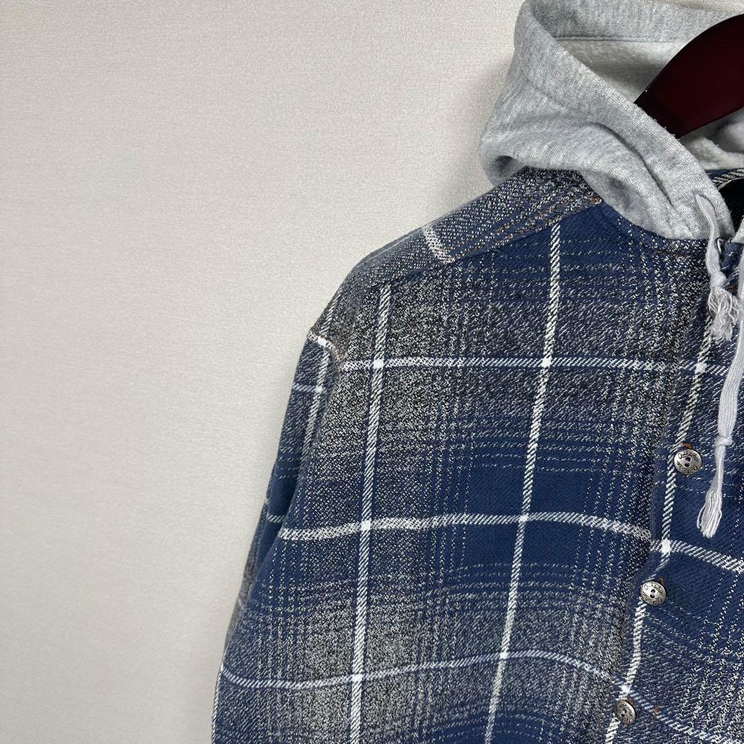 クイックシルバー ヘビネルチェックシャツ オンブレ 西海岸 サーフ フーディー