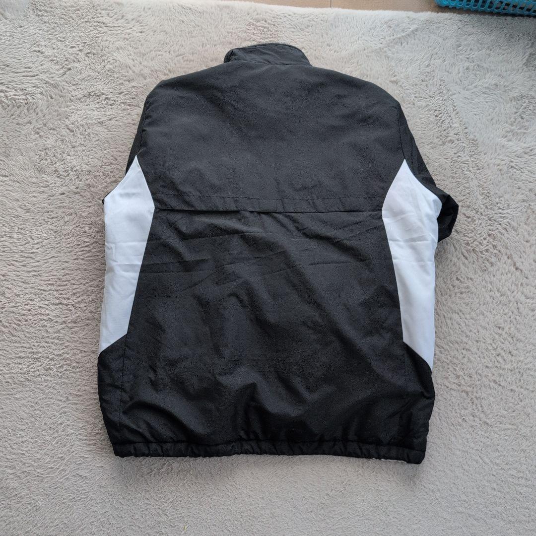 Mizuno ウィンドブレーカー 上下 ブラック/ホワイト【裏起毛】