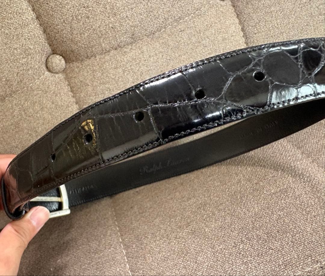 【Mr.Yo様】Ralph Lauren パープルレーベル　アリゲーターベルト