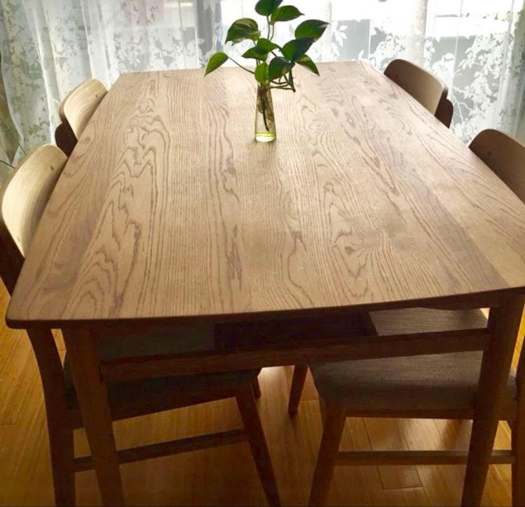 木製ナチュラルウッド　ダイニングテーブル　モモナチュラル