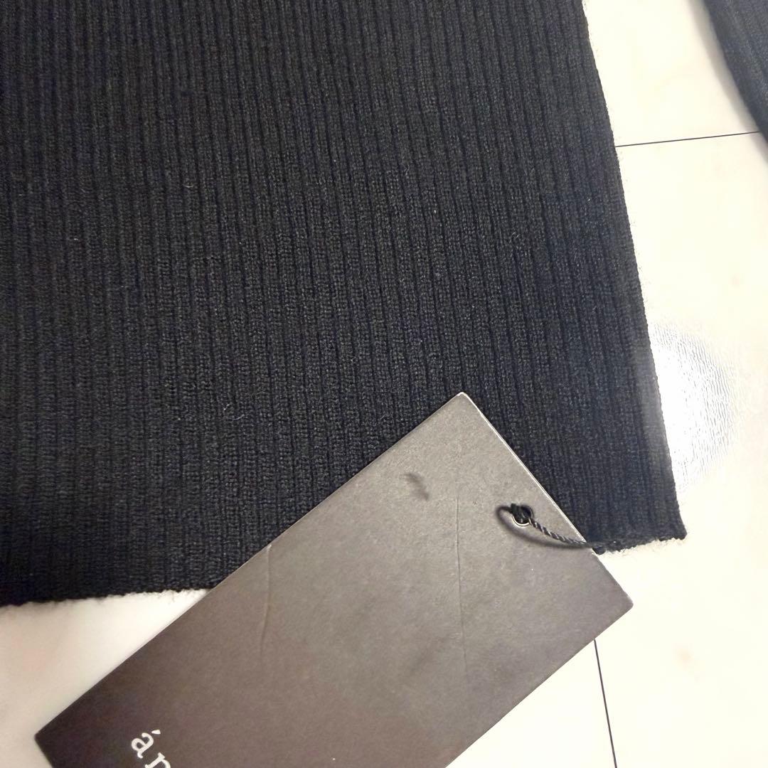 【新品タグ付き】2025✨️完売品 アニュアンス スラッシュリブニットトップス