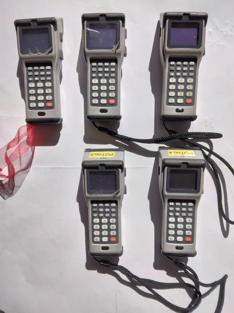 NEC　ハンディーターミナル　PW-HT11-02　5個組とポータブルアダプタ