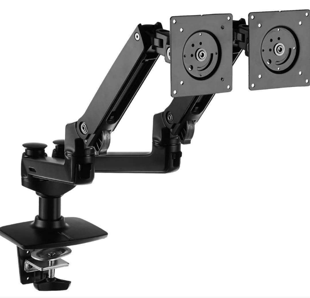 Amazonベーシック　デュアルモニターアーム　エルゴトロンOEM