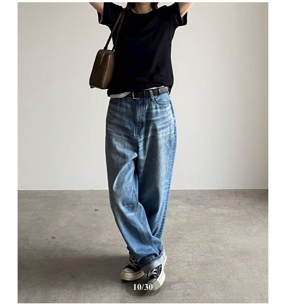 ［FASHIRU × SOMETHING］バギーフィットジーンズ