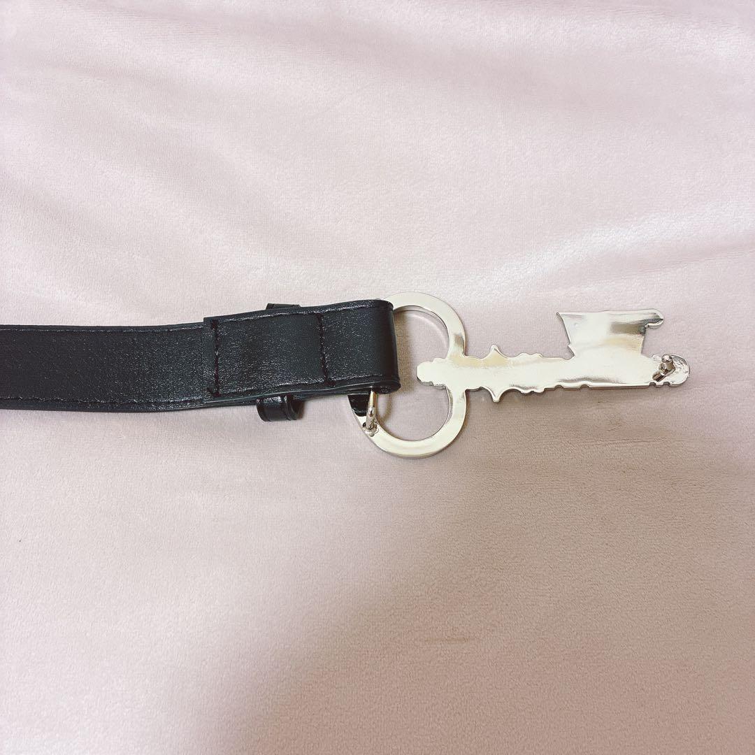 【美品】ヴィヴィアンウエストウッド ベルト 鍵 キー レザー 黒 ブラック