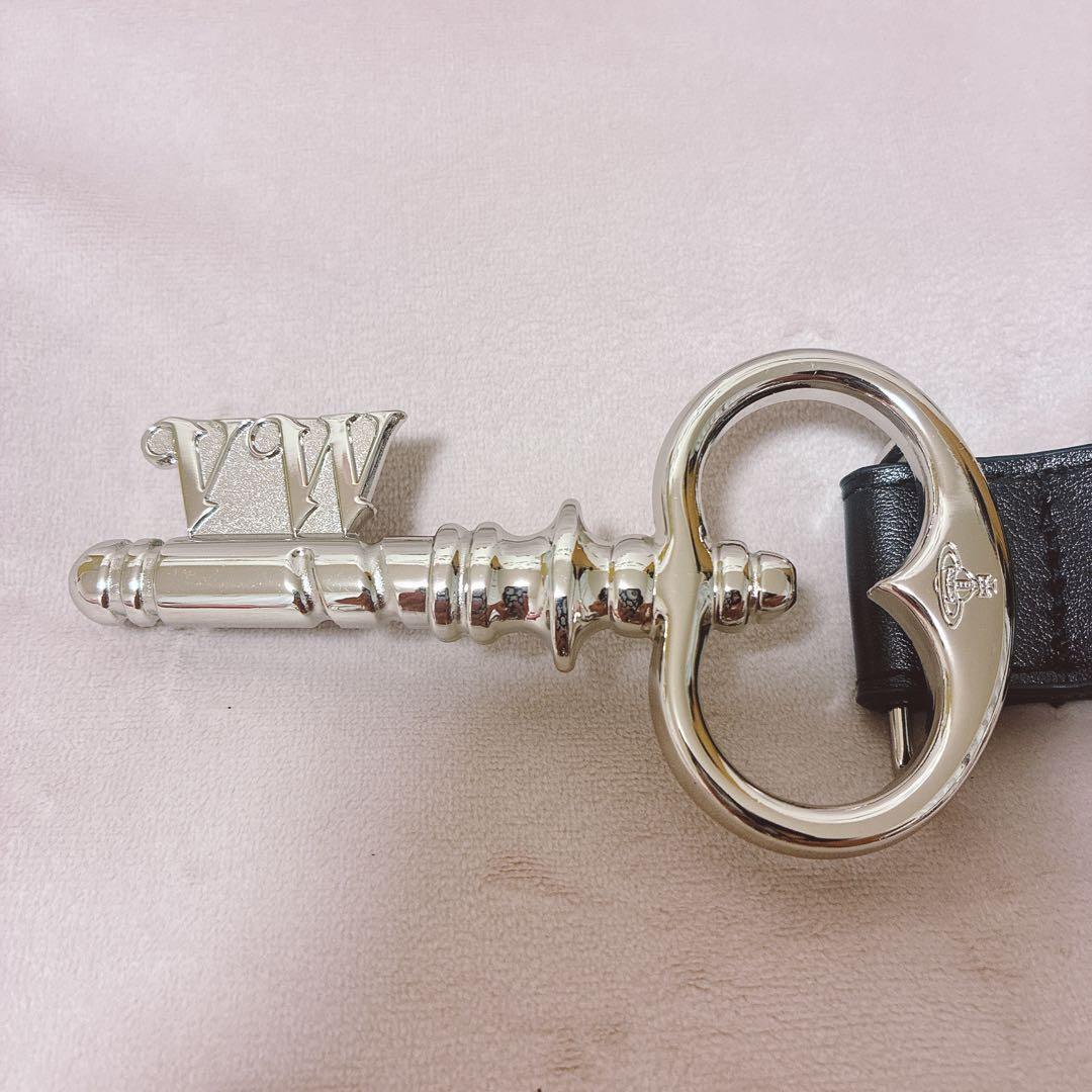 【美品】ヴィヴィアンウエストウッド ベルト 鍵 キー レザー 黒 ブラック