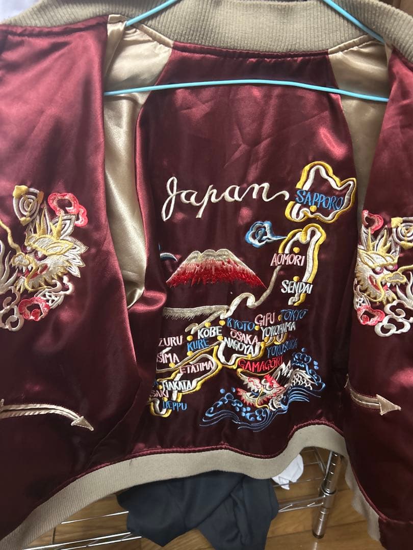 鷲刺繍 スカジャン 日本地名入り　値下げ可能です